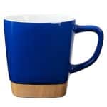 11 Oz. Ceramic Mug with Removable Bamboo Coaster - 9