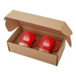 11 Oz. Ceramic Mugs w/Removable Bamboo Coaster Gift Set - 4