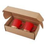 11 Oz. Ceramic Mugs w/Removable Bamboo Coaster Gift Set - 9