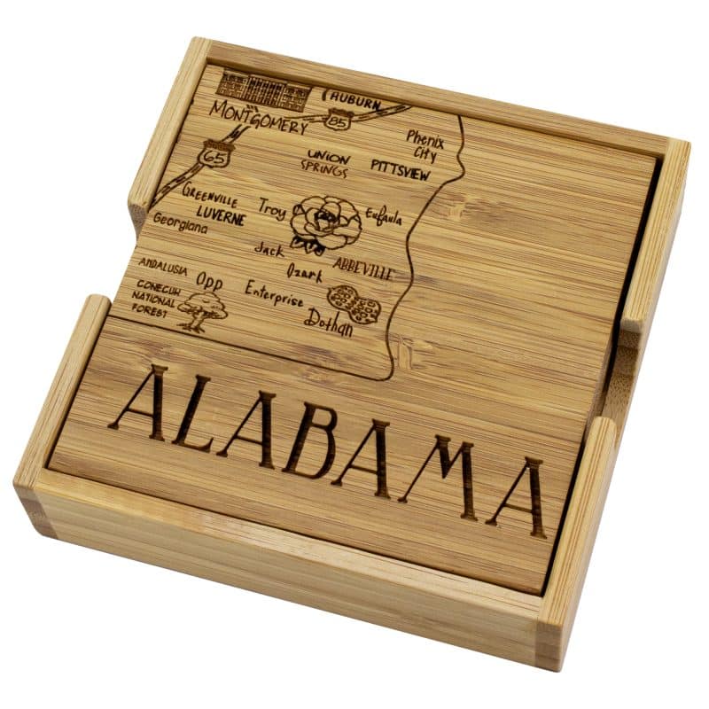 Alabama Puzzle Coaster Set - 2