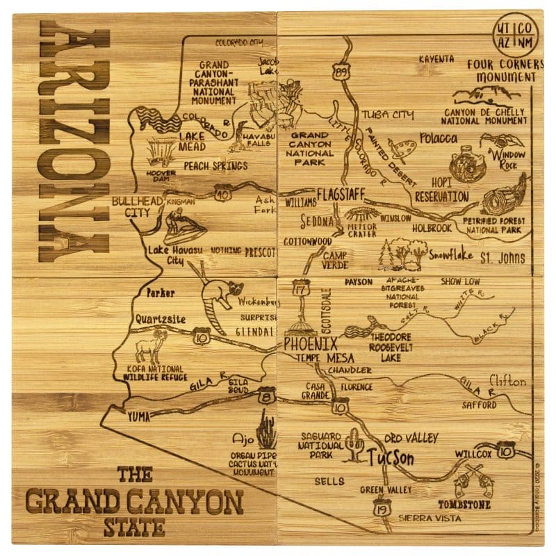 Arizona Puzzle Coaster Set - 1