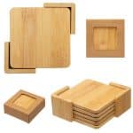 Bamboo Coaster Set - 1