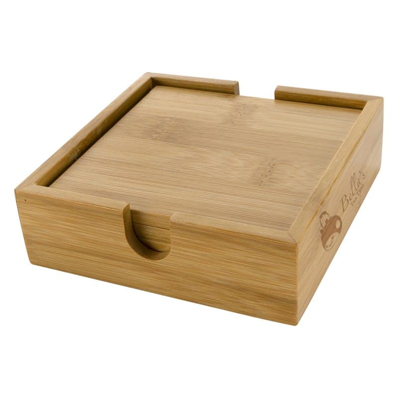 Bamboo Coaster Set - 4