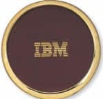 Brass and Leather Round Coaster