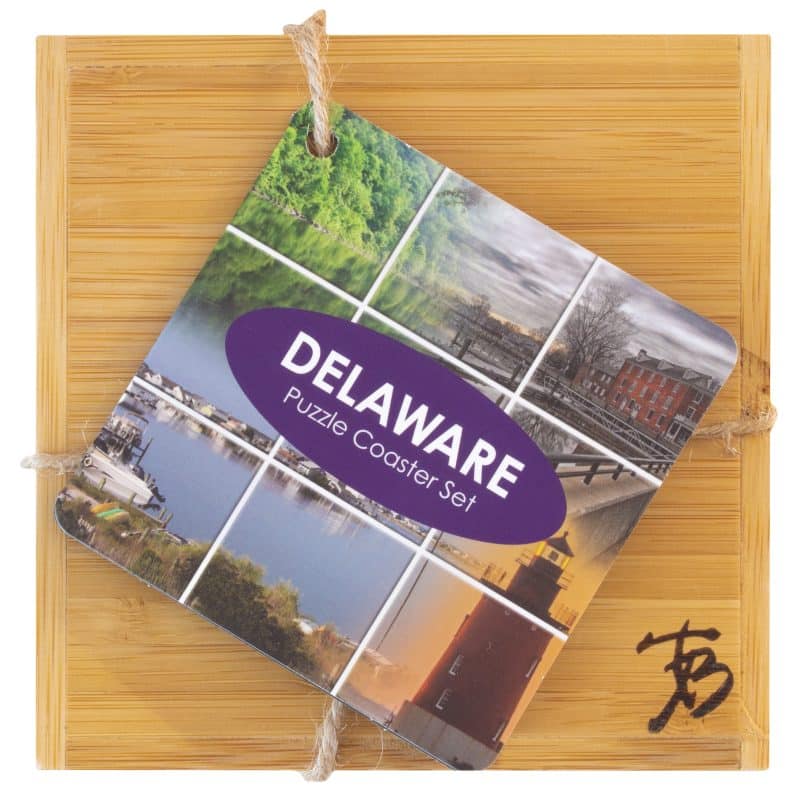 Delaware Puzzle Coaster Set - 3