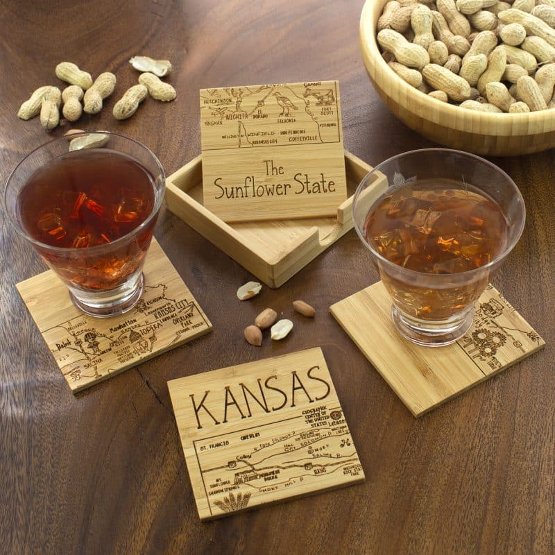 Kansas Puzzle Coaster Set - 1