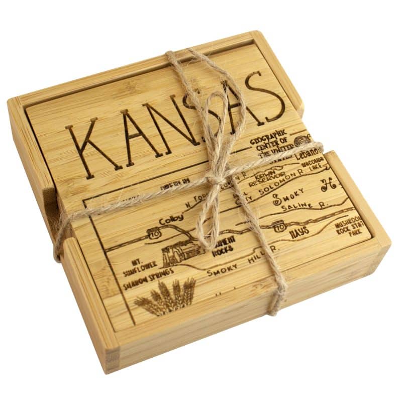 Kansas Puzzle Coaster Set - 2