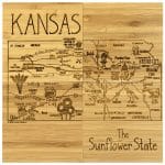 Kansas Puzzle Coaster Set - 3