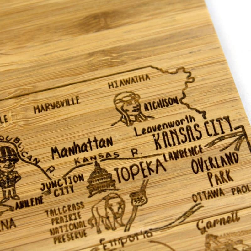 Kansas Puzzle Coaster Set - 4