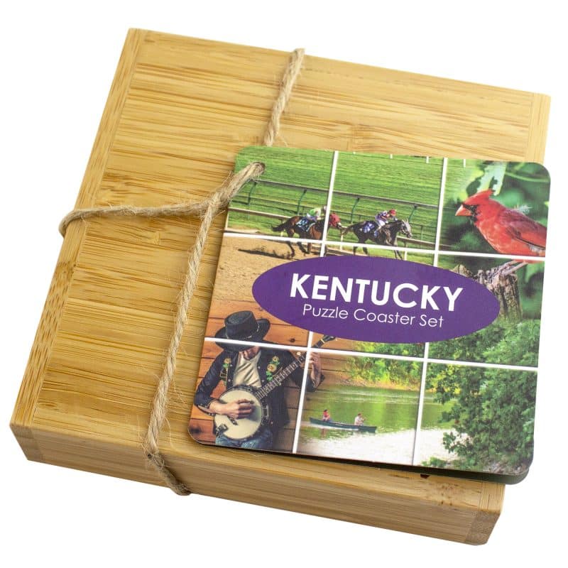 Kentucky Puzzle Coaster Set - 3