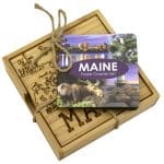 Maine Puzzle Coaster Set - 4