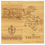 Massachusetts Puzzle Coaster Set - 1