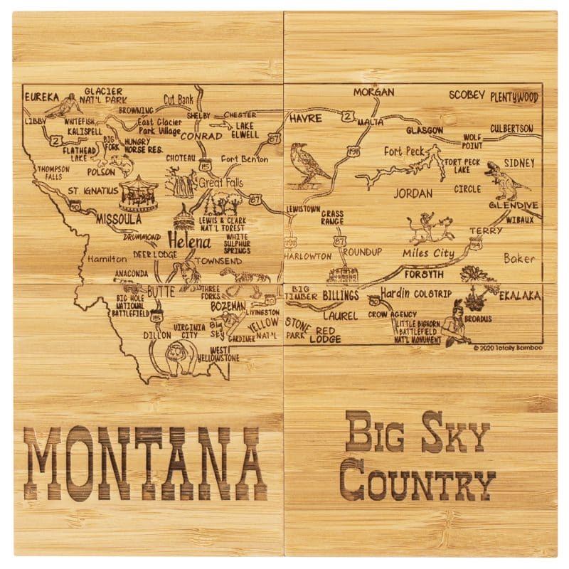 Montana Puzzle Coaster Set - 2