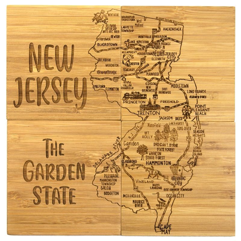 New Jersey Puzzle Coaster Set - 2