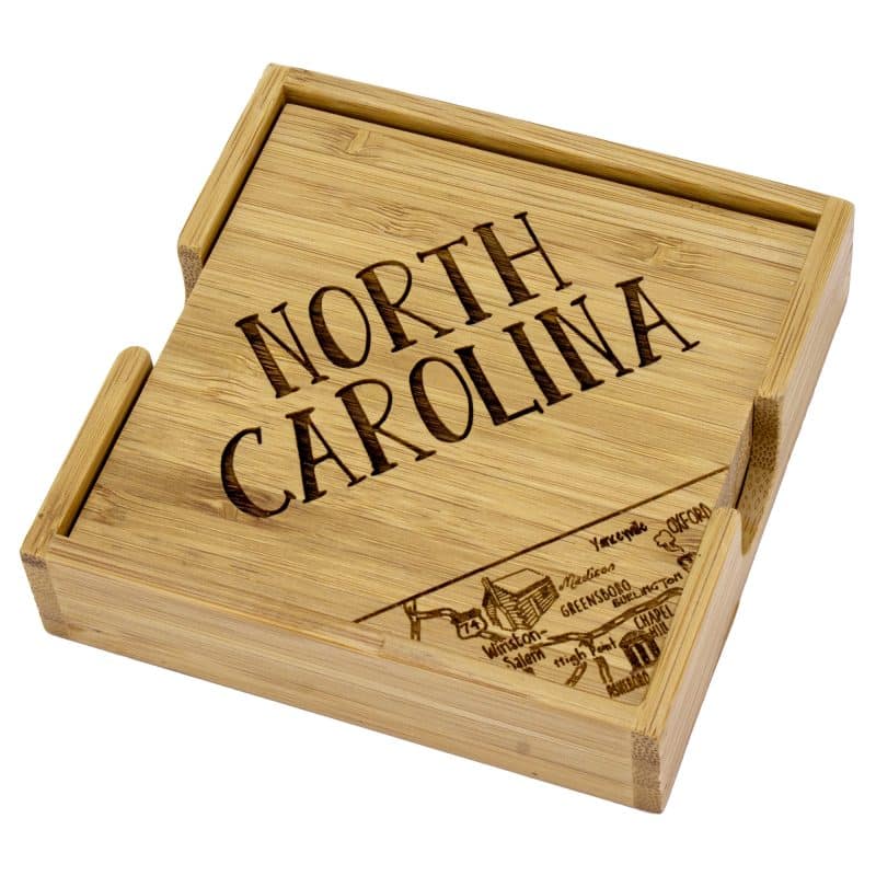 North Carolina Puzzle Coaster Set - 2