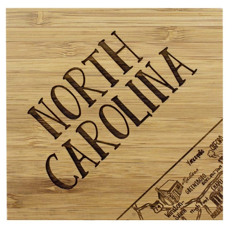 North Carolina Puzzle Coaster Set - 3