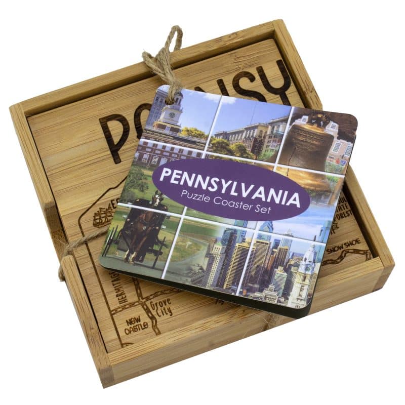 Pennsylvania Puzzle Coaster Set - 2