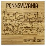 Pennsylvania Puzzle Coaster Set - 3