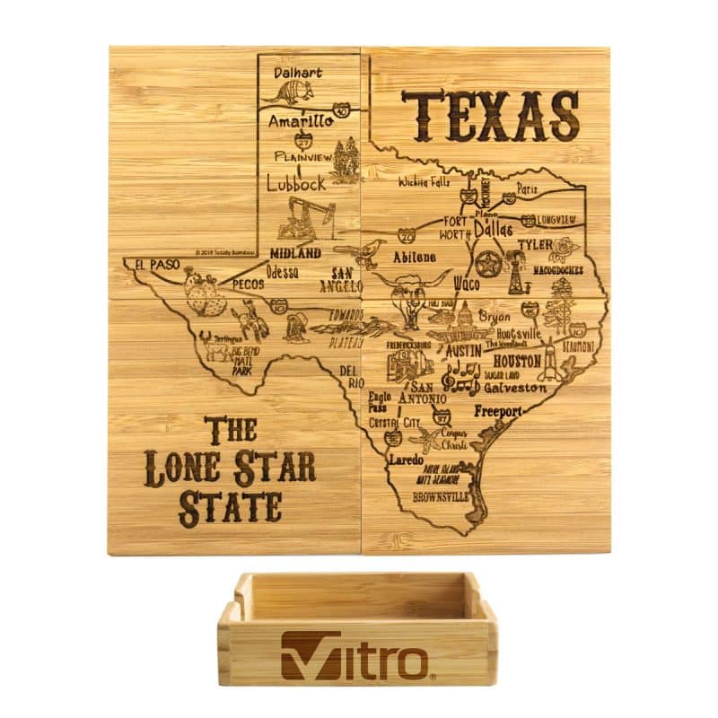 Texas Puzzle Coaster Set