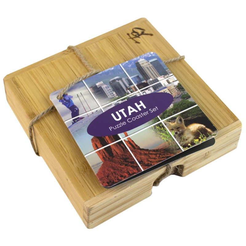 Utah Puzzle Coaster Set - 3