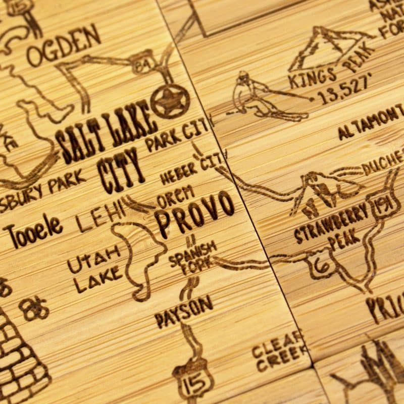 Utah Puzzle Coaster Set - 4