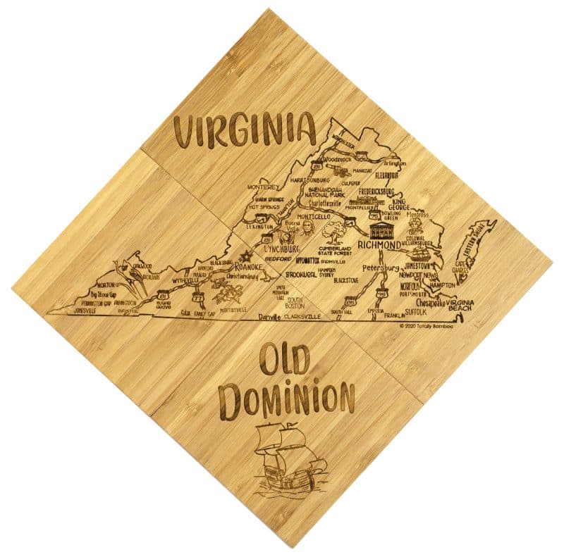 Virginia Puzzle Coaster Set - 2