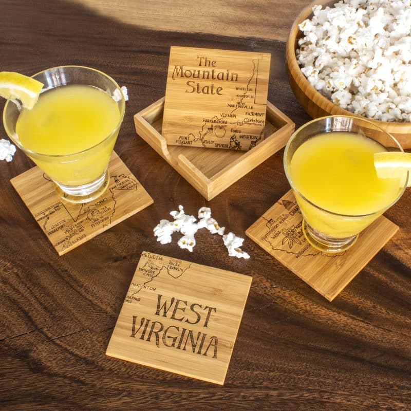 West Virginia Puzzle Coaster Set - 2