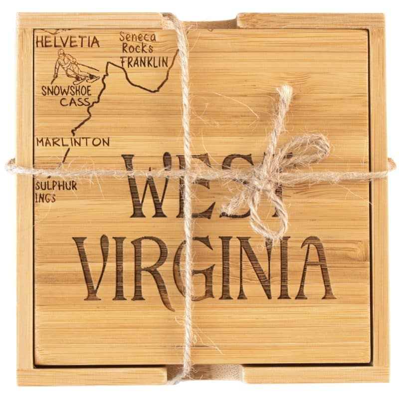West Virginia Puzzle Coaster Set - 3