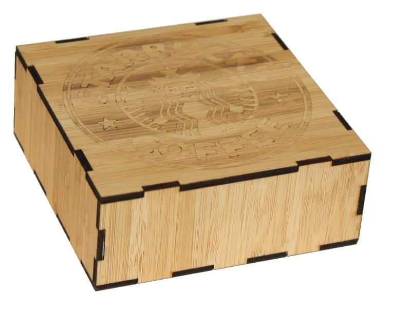 4" Wooden Coaster Box