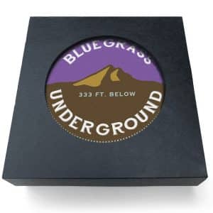 Absorbent Stone Coaster | Round | 4" dia. | Set of 1 | Black Box