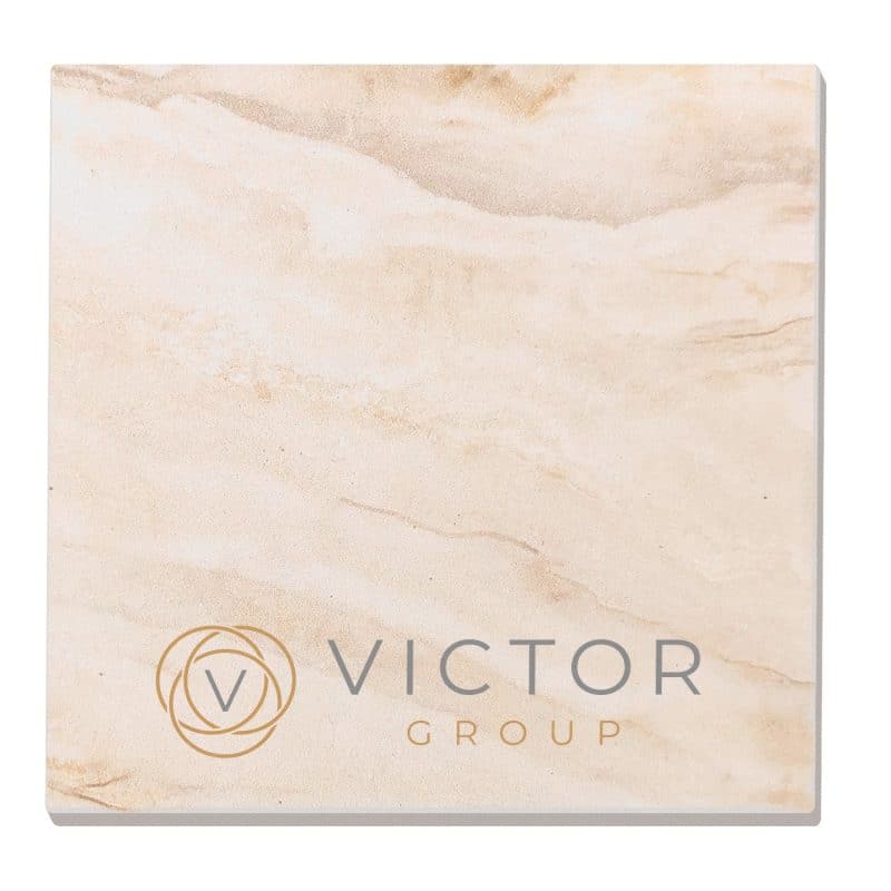 Absorbent Stone Coasters w/Upscale Digital Bkgnds | Square | 4" x 4" - 1