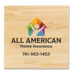 Absorbent Stone Coasters w/Upscale Digital Bkgnds | Square | 4" x 4" - 4
