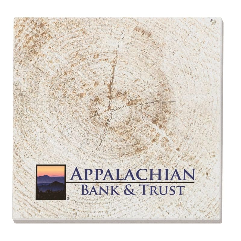 Absorbent Stone Coasters w/Upscale Digital Bkgnds | Square | 4" x 4" - 6