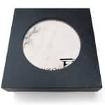 Absorbent Stone Coasters w/Upscale Digital Bkgnds | Square | 4" x 4" | Set of 2 | Black Box - 5