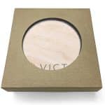 Absorbent Stone Coasters w/Upscale Digital Bkgnds | Square | 4" x 4" | Set of 2 | Natural Kraft Box - 5