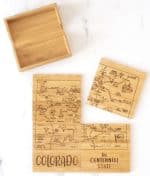 Colorado Puzzle Coaster Set - 4