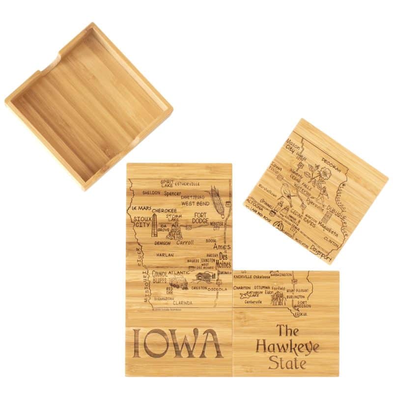 Iowa Puzzle Coaster Set - 5