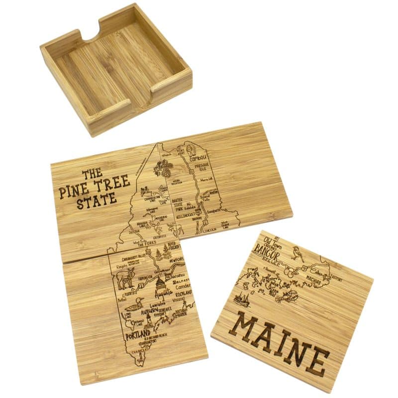 Maine Puzzle Coaster Set - 5