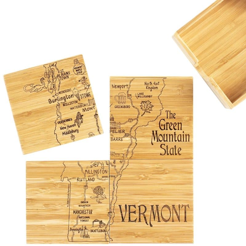 Vermont Puzzle Coaster Set - 6
