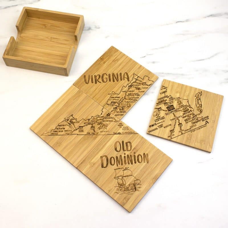 Virginia Puzzle Coaster Set - 5
