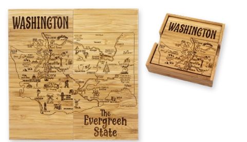 Washington Puzzle Coaster Set - 5