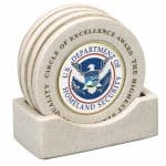 Cast Stone Coasters w/2" Insert
