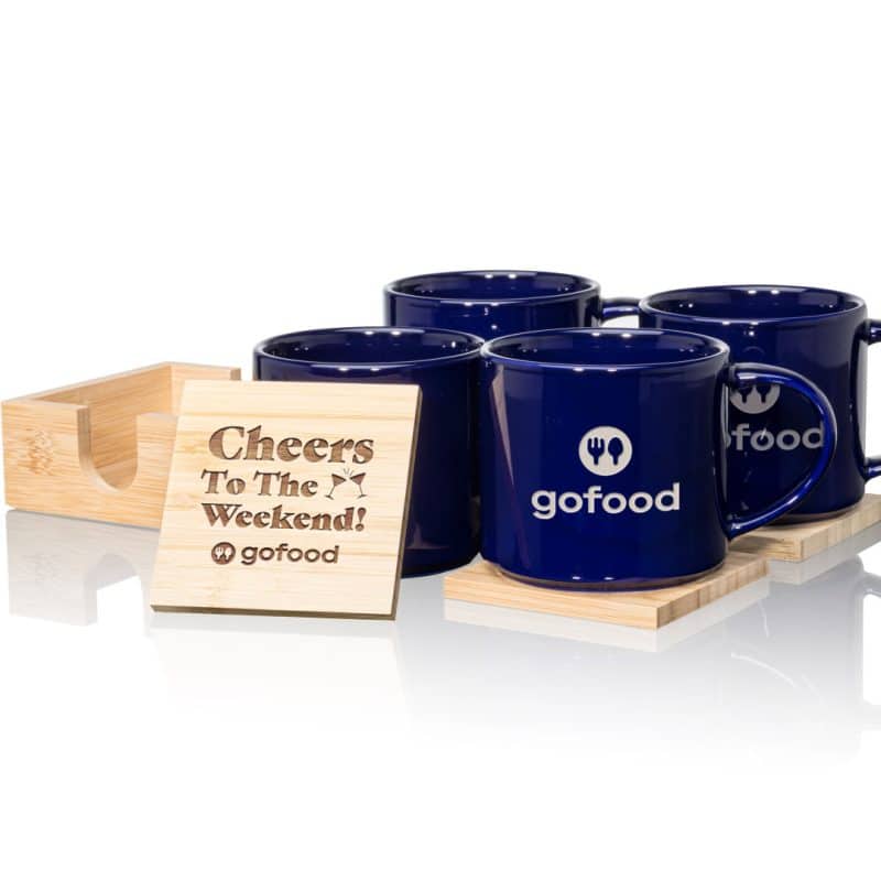 Davies Mug & Coaster Set - 4