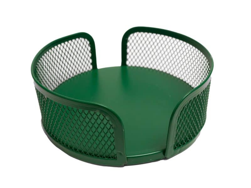 Green Mesh Metal Coaster Holder