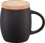 Hearth Ceramic Mug with Wood Lid/Coaster 15oz - 9