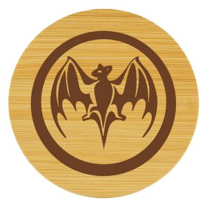 Drinkmat Set Of 4 Bamboo Coasters with Canvas Pouch