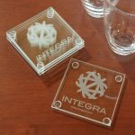 Economy Glass Coaster Set - 2