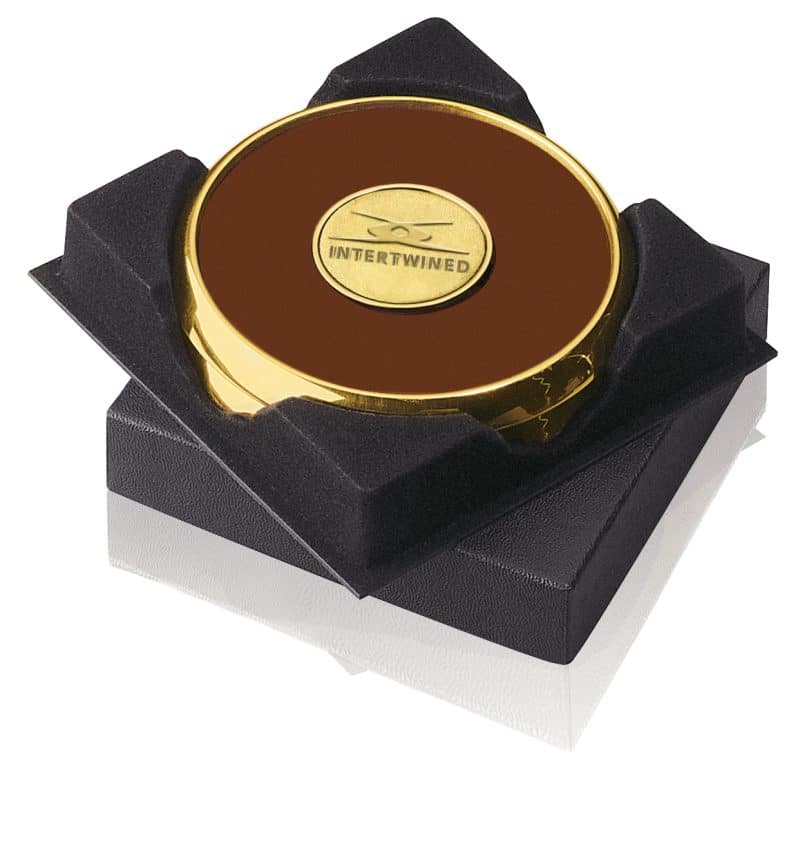 JAFFA® Two Coasters in Deluxe Black Flocked Gift Box - 2