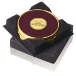 JAFFA® Two Coasters in Deluxe Black Flocked Gift Box - 3