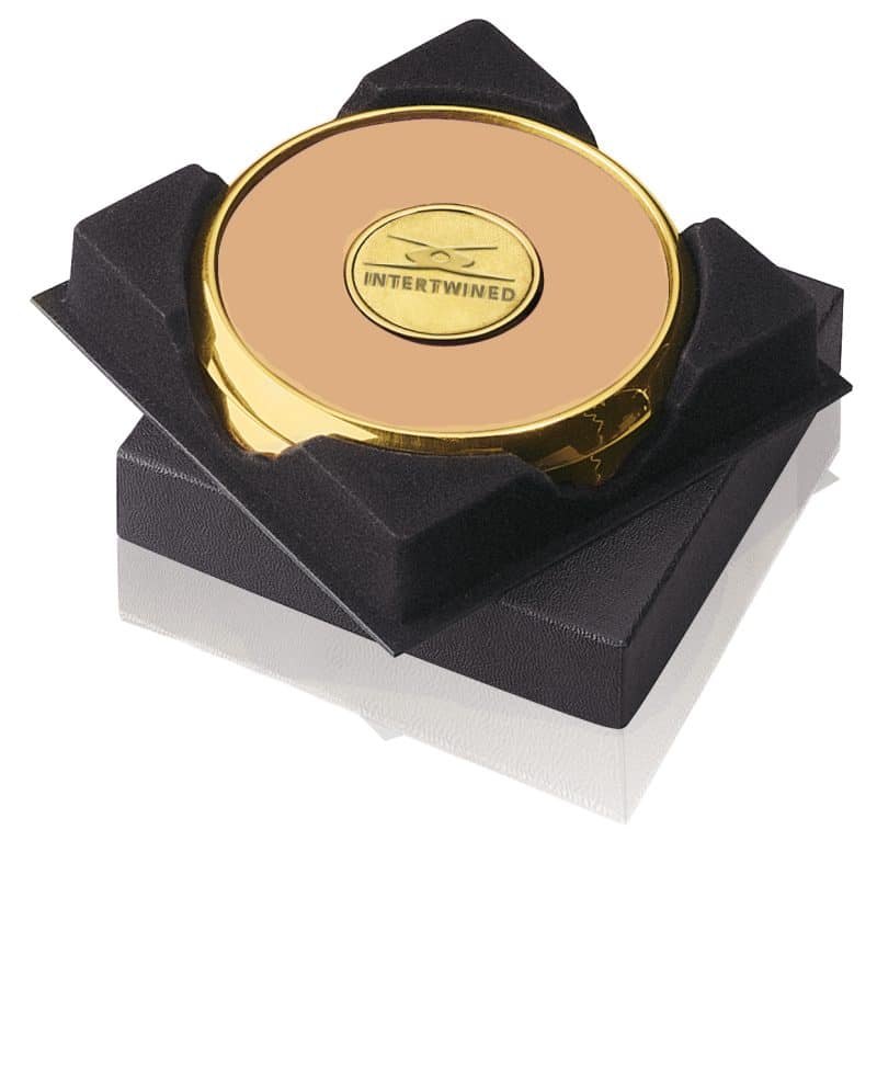 JAFFA® Two Coasters in Deluxe Black Flocked Gift Box - 7